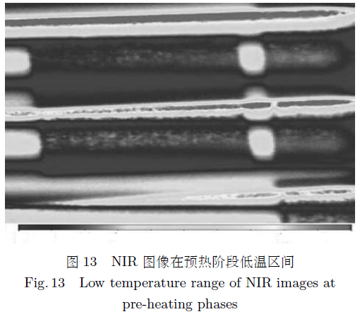 图13 NIR图像在预热阶段低温区间